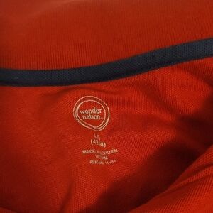 Wonder Nation Bold Red Top with Navy Trim